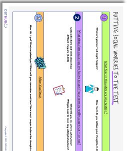 Social Anxiety CBT Worksheets for Young People | Clark & Wells